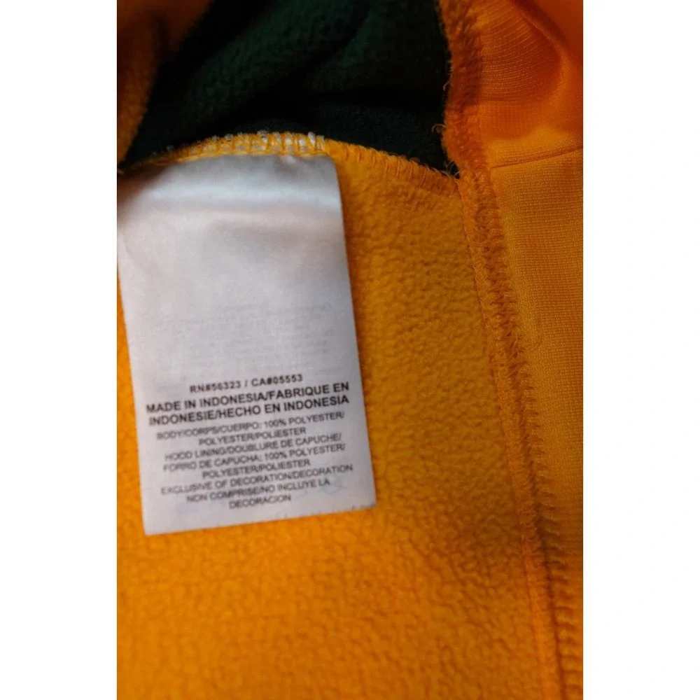 Nike Therma-Fit NDSU Bison Pullover Hoodie Sweatshirt Gold Green L‎ Pockets